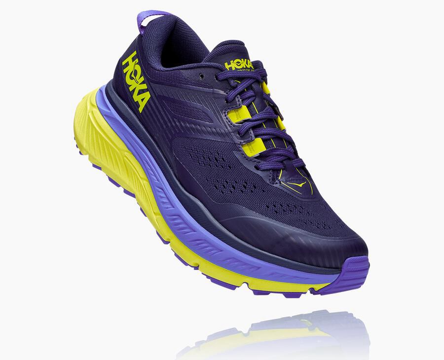 Tenis Hoka One One Trail Hombre Azules/Verdes - Stinson Atr 6 - HQMS61278